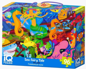 IQ Пазл с развивающей игрой 96 эл. Морская сказка 6+