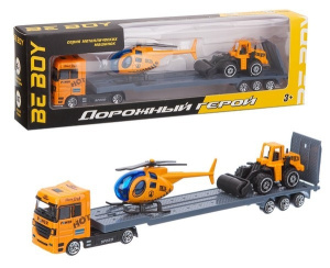 Машинка (металл.) /BeBoy/, подвижные элементы,1:87, в/к 28.5*4*8,5 см