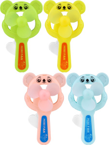 Вентилятор детский /Мишка/ (16*9см), цвет микс, в пакете ( Арт. ИК-2334)