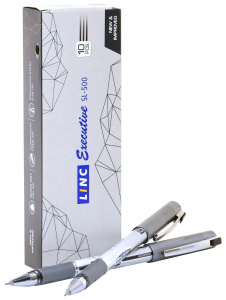 Ручка гел. Linc Executive SL 0,55 мм черный кругл. корп. грип