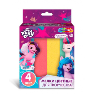 Мелки асфальтовые, 4 шт Мой маленький Пони МУЛЬТИ АРТ в кор.48наб