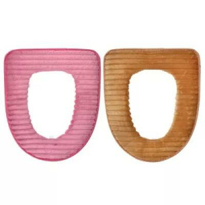 VETTA Чехол для сиденья унитаза 44х37см, искусственный мех, ПВХ, /Велюр/ , 2 цвета