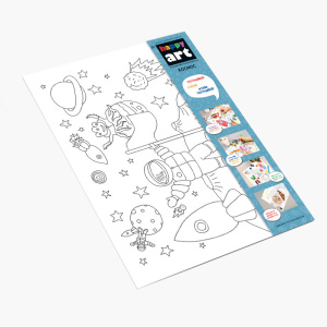 Коврик-раскраска многоразовый /Космос/ (48х34см) HappyArt