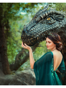 Алмаз мозаика (класс.) 30х40 см, с подр., с полн. заполн. (27 цв.) Принцесса драконов (Арт. НД-8572)