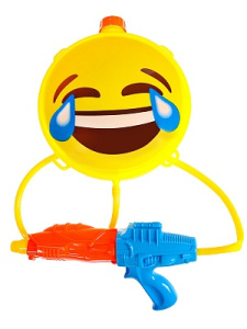 Водный пистолет (50см) /Смайлик/ (с резервуаром, 1800 мл, дальность стрельбы 9 м) (арт. 1846329)