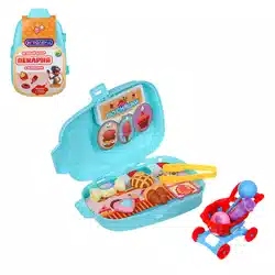 ИГРОЛЕНД Набор игровой в чемодане, мини, PP, ABS, картон, 12х6х18,5 см, 3 дизайна (10702070/300625/5