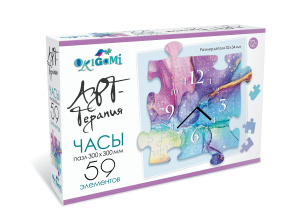 Арт-терапия. Пазл-часы. 59эл. Краски. 05533