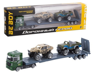 Машинка (металл.) /BeBoy/, подвижные элементы,1:87, в/к 28,5*4*8,5 см