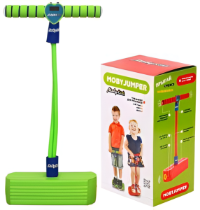 MobyJumper. Тренажер для прыжков со счетчиком, светом и звуком, зелен.