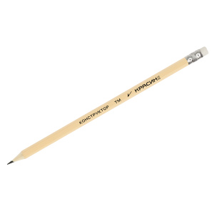 Карандаш ч/г Красин /Конструктор/ ТМ (HB) шестигр., заточен., с ластиком