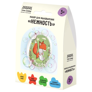 Набор для мыловарения ТРИ СОВЫ /Нежность/, 1 мыло с картинкой, картонная коробка 705