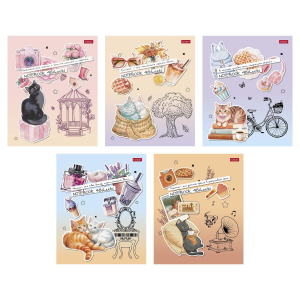 Тетрадь 48л А5ф клетка 60-65г/кв.м Пластиковая обложка с печатью титульный лист с печатью  на скобе 