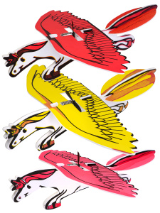 Запускалка-самолет (27х30) /Единорог/ (USB, цвет микс) в пак. (арт. M01)