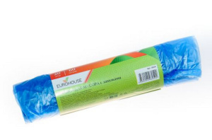 3626 Мешки для мусора с завязками ПНД 60л 20шт ЕuroHouse, шт. 1/25 (3626 из короба 1/25)