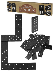Домино деревянное (21.5х5х2.5 см) в коробке (Арт. AN02563)