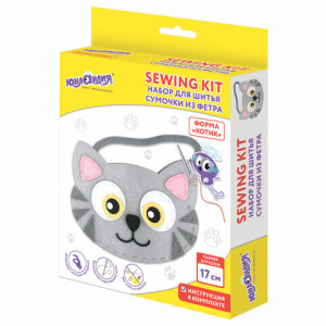 Набор для шитья сумочки из фетра /Котик/, ЮНЛАНДИЯ, 664496