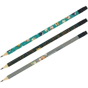 Карандаш ч/г MESHU /Robopets/, HB, заточен., с печатью, с ластиком, ассорти, туба MS_58143