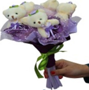 Букет Радуга из мягких игрушек 5 шт (создай своими руками)