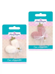 Зажим для волос /Жемчужное сердце/ 5 см.