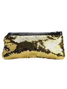 Пенал-косметичка ЗОЛОТЫЕ ПАЙЕТКИ  (ПН-5310 23х10,5