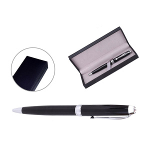 Ручка шариковая с поворотным механизмом LAVAL S в подарочной упаковке , СИНЯЯ, чернила на масляной о