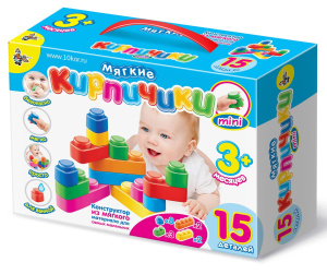 Конструктор /Мягкие кирпичики мини/ 15 дет