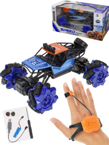 Машинка 23.5*15.5*12CM, 2.4G (бат. в машину 3.7V，в часы 3*CR2032 в компл., цвет микс) (Арт. И-6160)