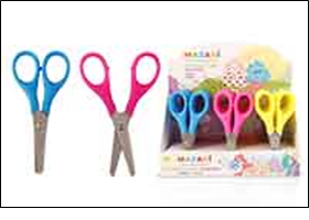 Ножницы детские SIMBA, 120мм, лезвия из нержавеющей стали, закругленные концы, пластиковые ручки, ас