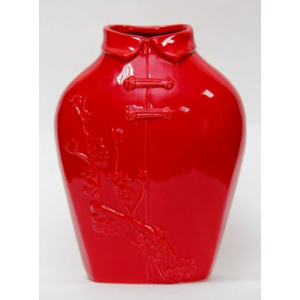 Ваза декоративная керамическая арт.36620 (17*12*22.7см; цвет краный) / 17*12*22.7 арт.36620