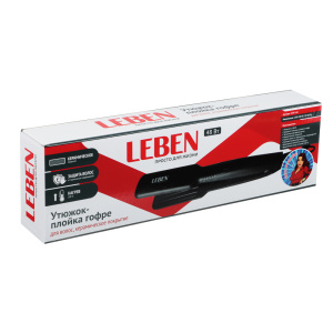 LEBEN Утюжок-плойка гофре для волос, керамическое покрытие (10702070/040923/3360962, Китайская Народ