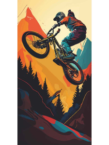 Optima Конверт для денег Без текста Велосипедист , УФ-лак 1-04-0420