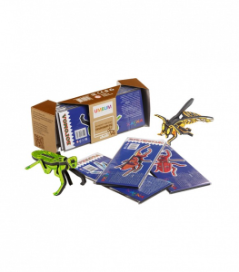 /Насекомые/. Набор из 8 пазлов. Игра настольно-печатная /Объемные пазлы/