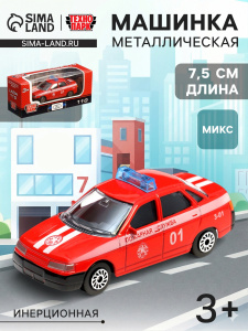 Машина металлическая LADA /Спецтехника, 7.5 см, инерция, МИКС
