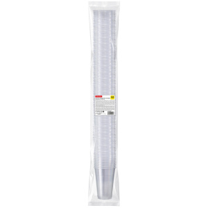 Стаканы одноразовые OfficeClean, стандарт, ПП, прозрачные, 200мл, хол/гор, уп. 100шт. 246537/П232816