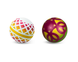 Мяч д. 150мм окраш. по трафарету