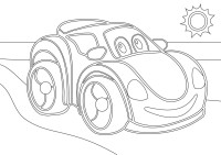 Трафарет Машинка 210x297 см.