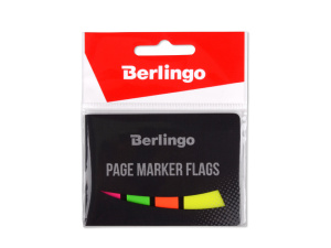 Флажки-закладки Berlingo 45*25мм, 20л+45*12, 20л*3 неоновых цвета, европодвес LSz_45255