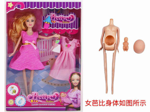 Беременная кукла (29см) /Будущая мама/ (кукла,аксессуары,в коробке) (Арт. Y23412279)