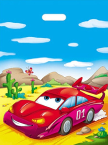 Пакет полиэтиленовый /Тачки в пустыне/ (36,5смх48см) ПП-1766