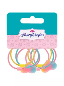 Набор резинок для волос /Разноцветное сердце/ 2 шт., 2,5 см.