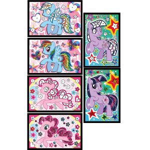 НАБОР Д/ТВОРЧЕСТВА /MULTIART/ /МОЗАЙКА ИЗ КРУПНЫХ СТРАЗ/ MY LITTLE PONY В ПАК. УП-48ШТ в кор.4*2уп
