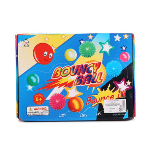 МЯЧ ПВХ 6,5СМ, СО СВЕТОМ, В АССОРТ. В ПАК. В ДИСПЛЕЕ УП-12ШТ в кор.48уп