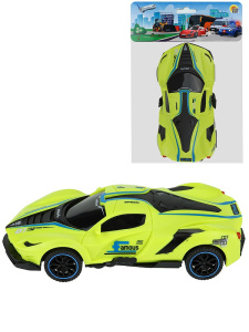 Машина-перевертыш,инерционная, 16,5Х23см, зеленый (арт. И-8642)