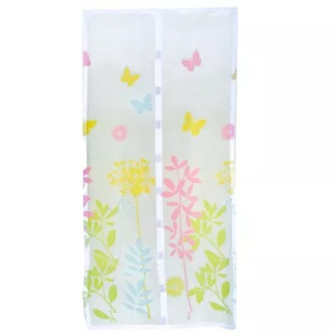 VETTA Занавеска магнитная антимоскитная на дверь 100x210см, белая /бабочки/ в коробке