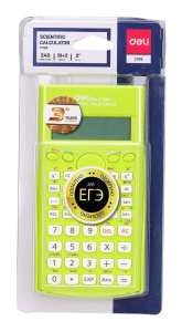 Калькулятор DELI E1710A/GRN 12 разр. научный зелен. 240 функций