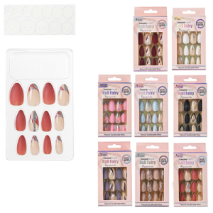 Ногти накладные, 12 шт., ассорти 8 дизайнов, блистерная коробка