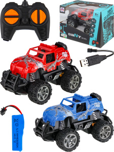 Машинка на р/у /Джип/ цв микс (14х9,5х8см)(свет,аккум.3.7V в компл, 2*АА не в компл.,в кор.) 2075444