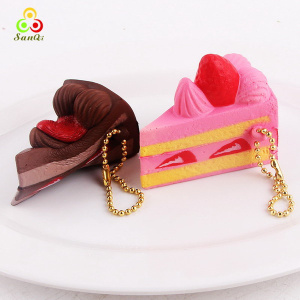 Игрушка мягкая антистресс  (ПУ) Кусочек торта, 6см.