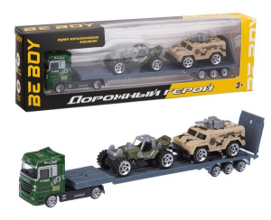 Машинка (металл.) /BeBoy/, подвижные элементы,1:87, в/к 28.5*4*8.5 см