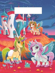 Пакет полиэтиленовый Волшебные единороги (36.5х48 см) ПКП-2914